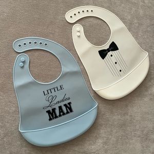 Baby boy rubber bibs
